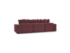 Voltaire - Canapé Panoramique Convertible Coffre - Tissu Chiné