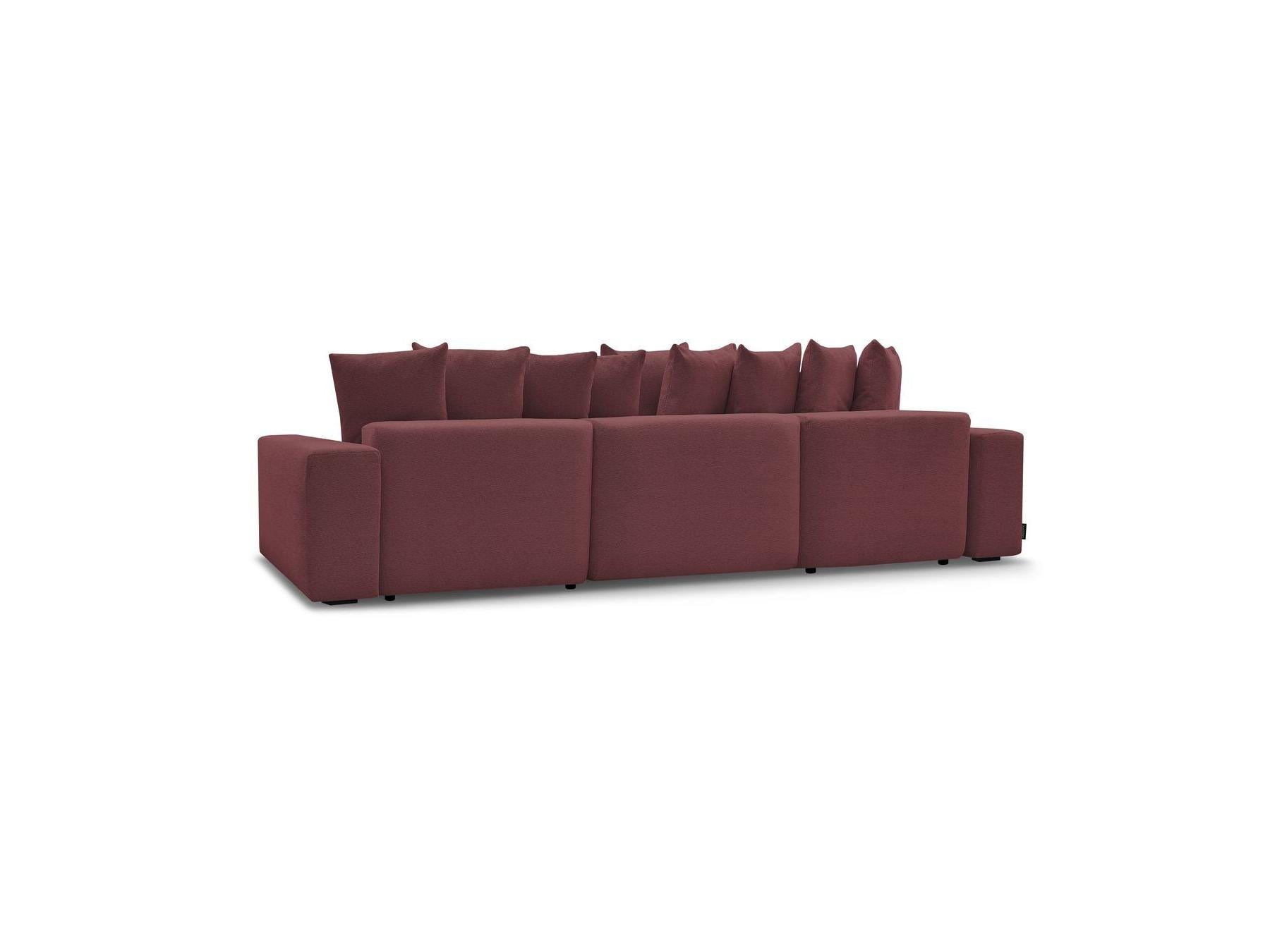 Voltaire - Canapé Panoramique Convertible Coffre - Tissu Chiné