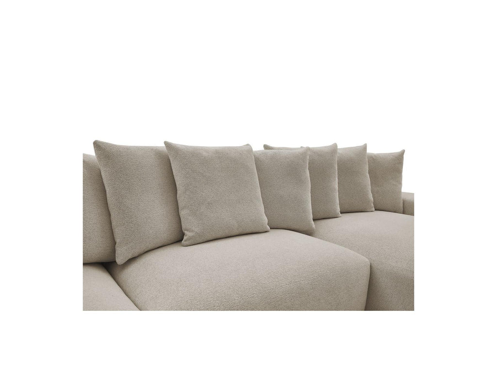Voltaire - Canapé Panoramique Convertible Coffre - Tissu Chiné