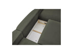 Voltaire - Canapé Panoramique Convertible Coffre - Tissu Chiné