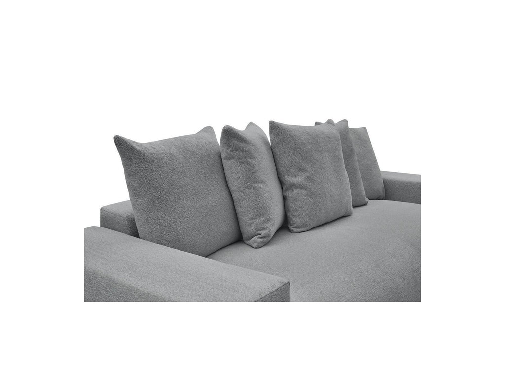 Voltaire - Canapé Droit Convertible Coffre - Tissu Chiné