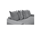 Voltaire - Canapé Droit Convertible Coffre - Tissu Chiné