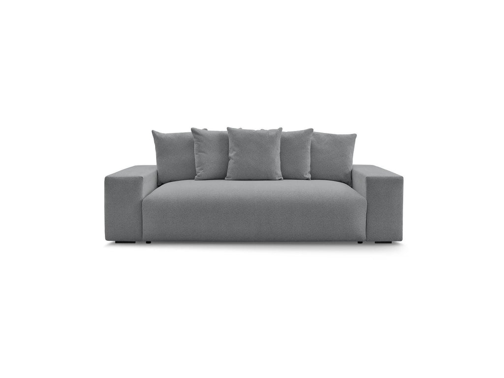 Voltaire - Canapé Droit Convertible Coffre - Tissu Chiné