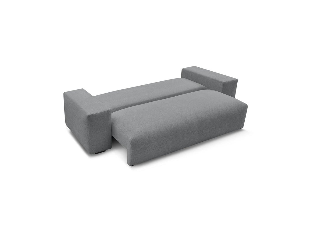 Voltaire - Canapé Droit Convertible Coffre - Tissu Chiné