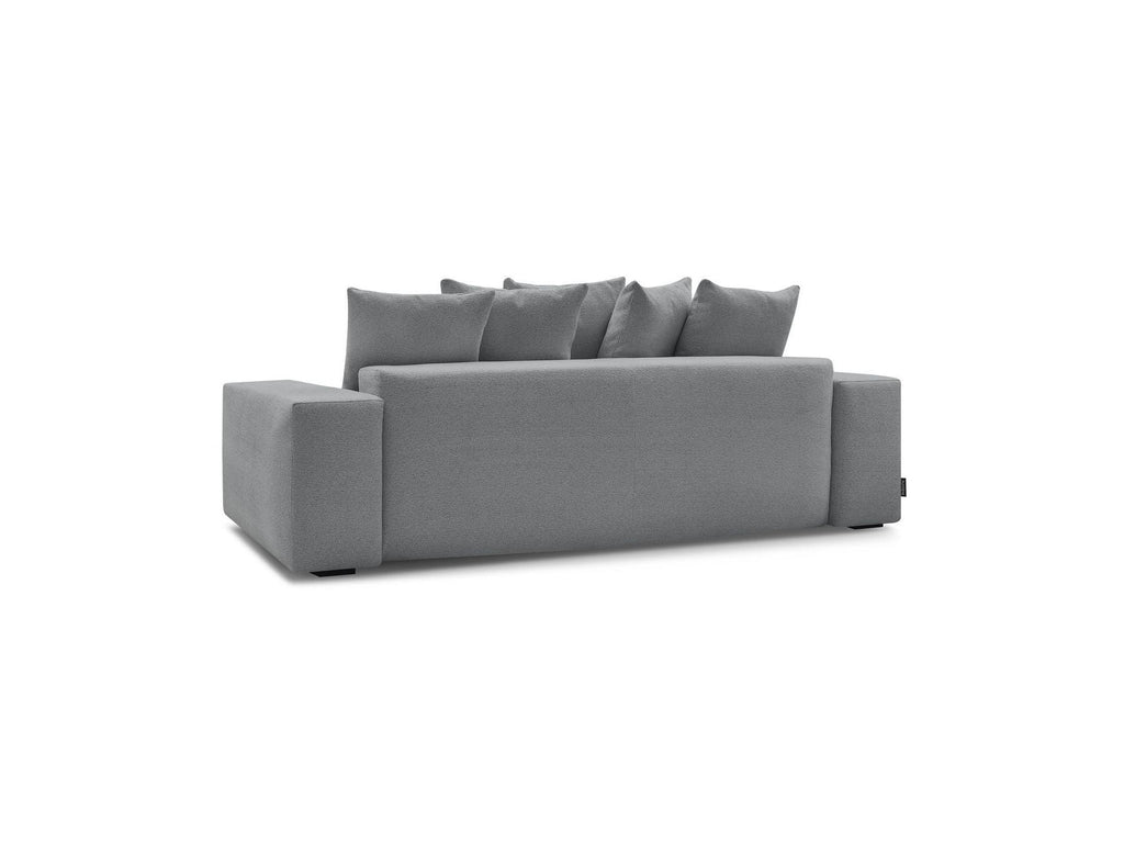 Voltaire - Canapé Droit Convertible Coffre - Tissu Chiné