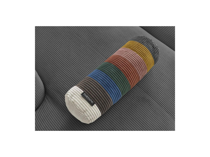 Canapé D'Angle Fixe Compact Réversible - Belair - Velours Côtelé