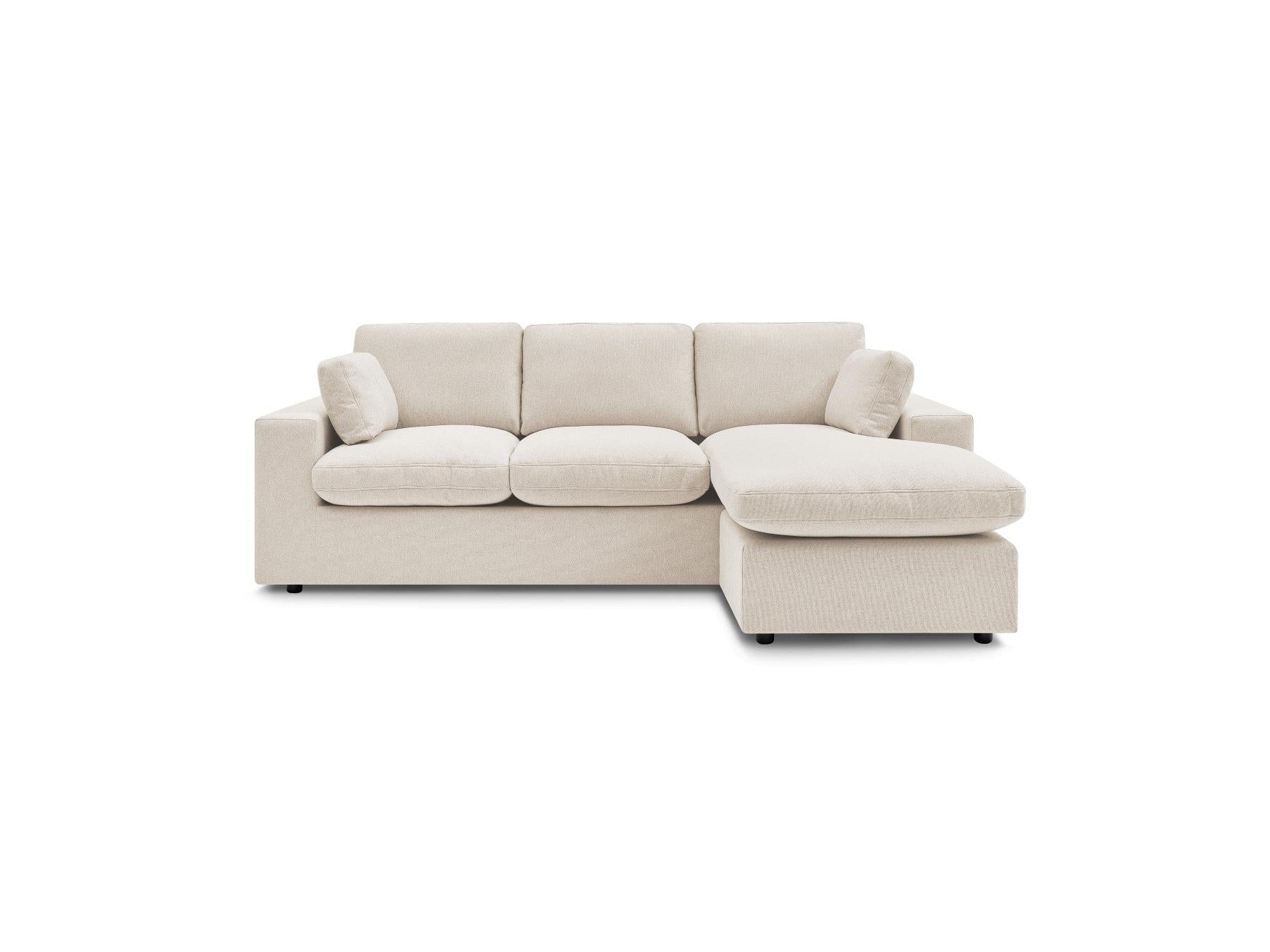 Belair - Sofá esquinero fijo reversible compacto - Tejido