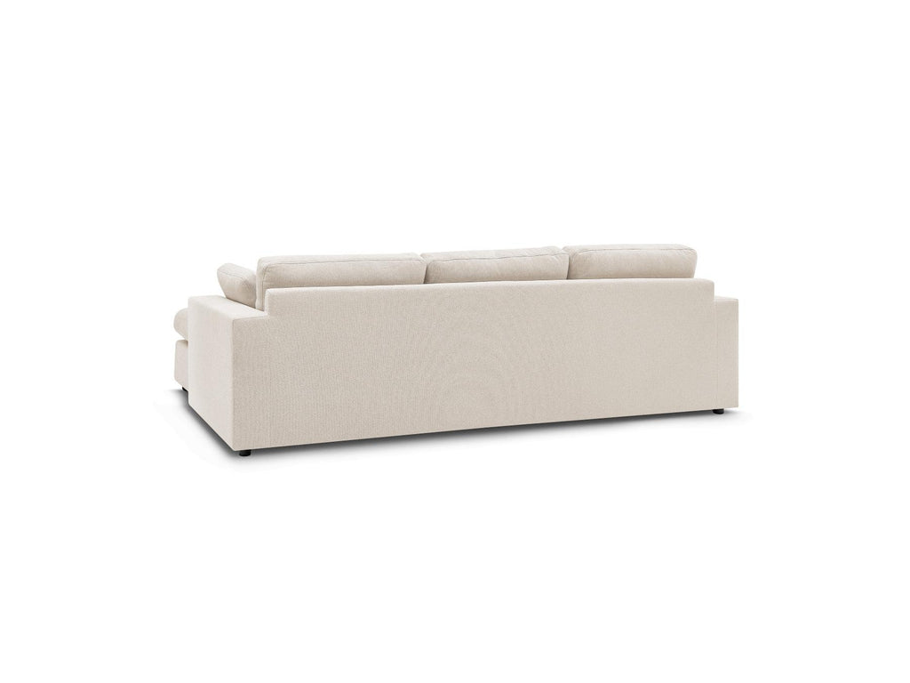 Belair - Sofá esquinero fijo reversible compacto - Tejido