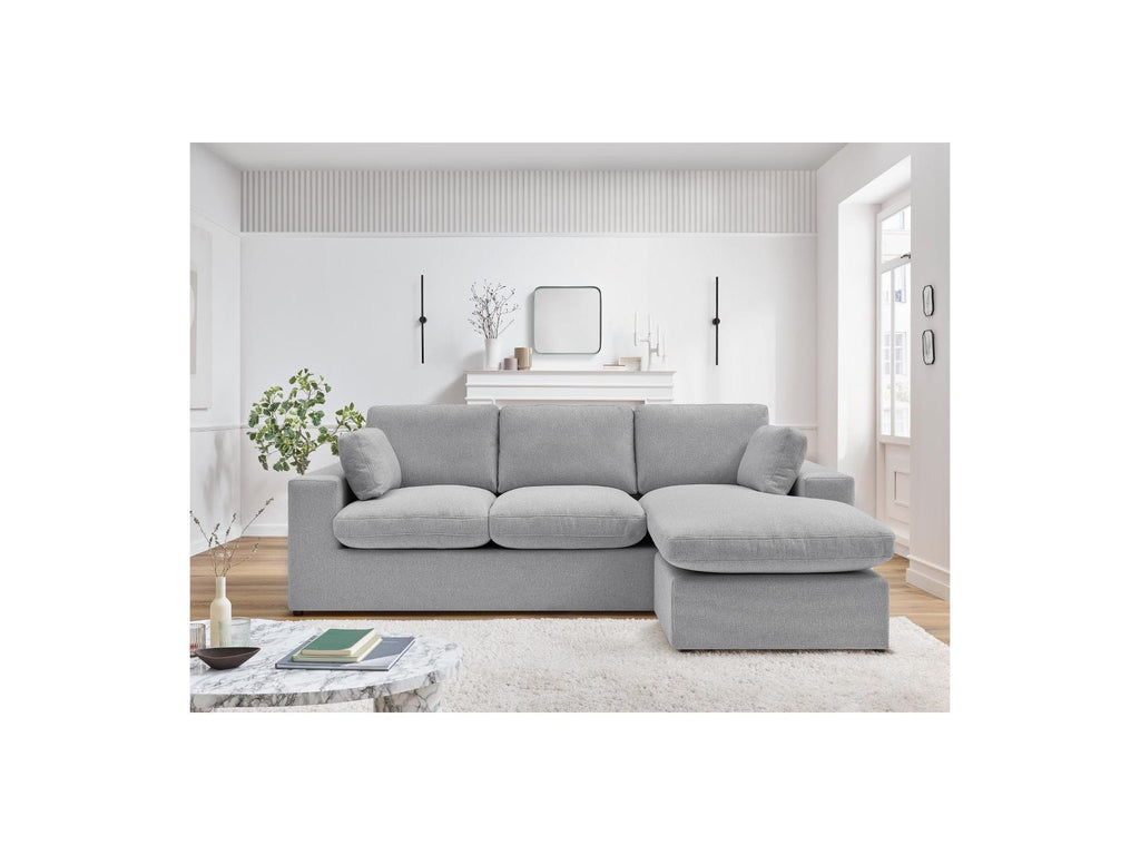 Belair - Sofá esquinero fijo reversible compacto - Tejido
