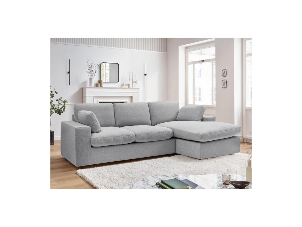 Belair - Sofá esquinero fijo reversible compacto - Tejido