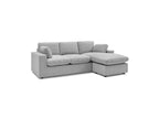 Belair - Sofá esquinero fijo reversible compacto - Tejido