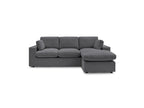 Belair - Sofá esquinero fijo reversible compacto - Tejido