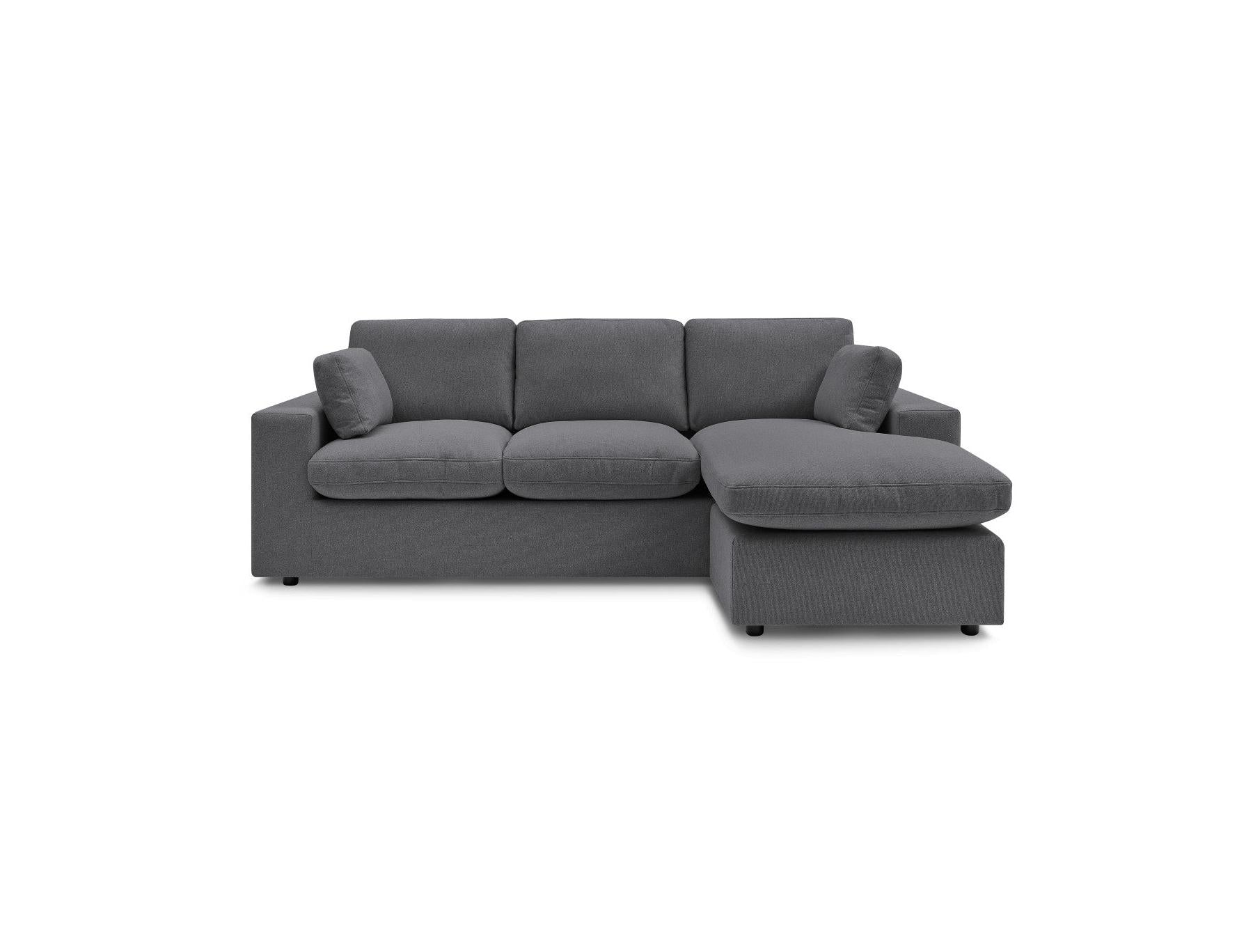 Belair - Sofá esquinero fijo reversible compacto - Tejido