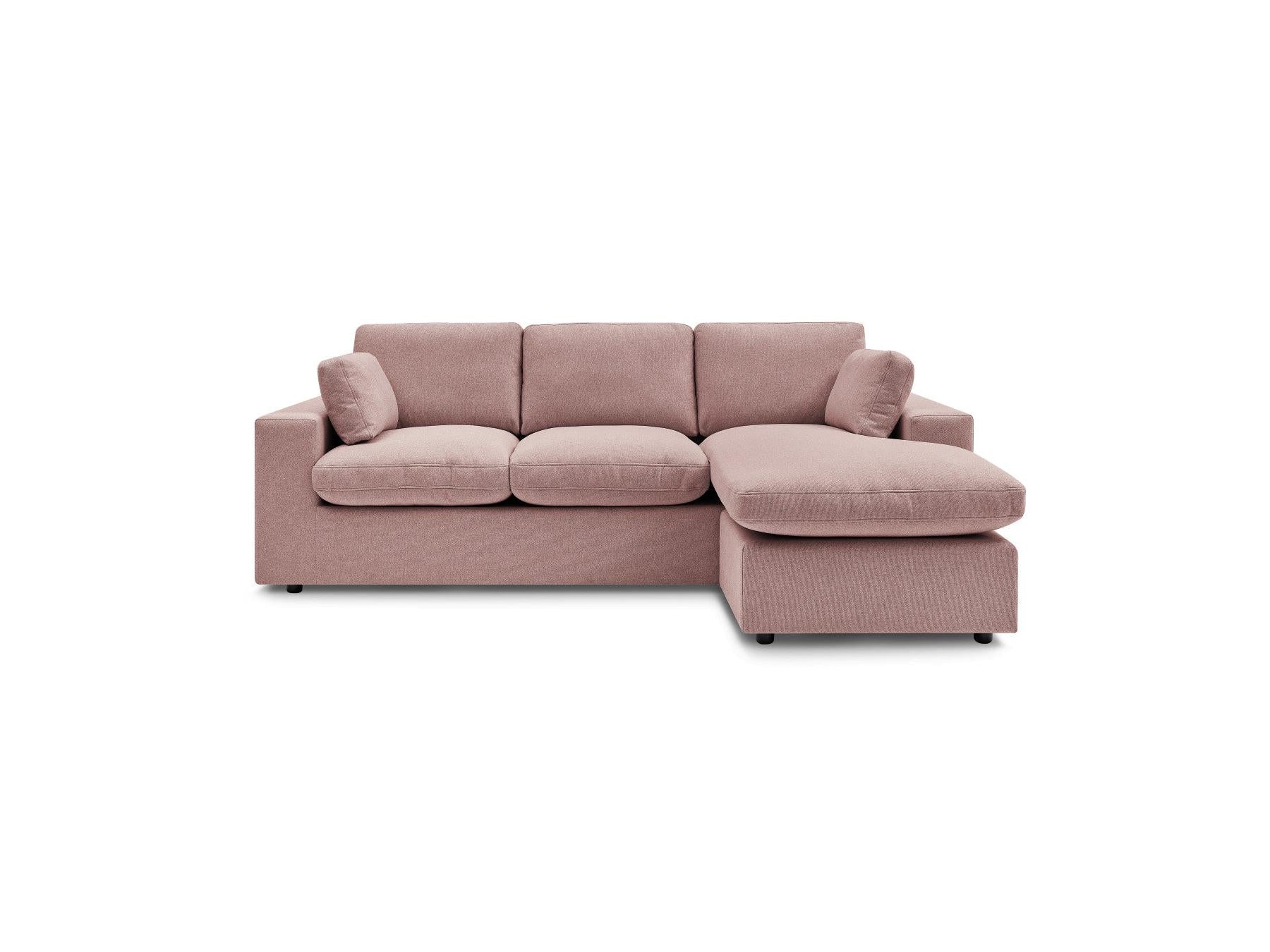 Belair - Sofá esquinero fijo reversible compacto - Tejido