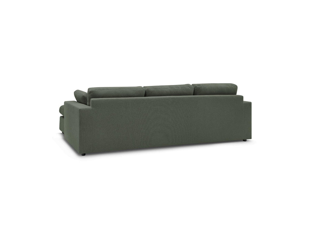 Belair - Sofá esquinero fijo reversible compacto - Tejido
