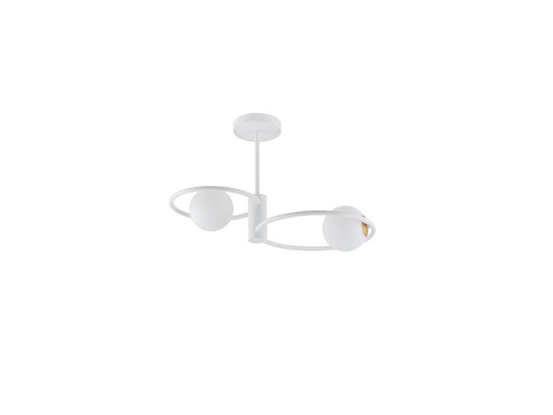 Evan Steel Ceiling Light - White