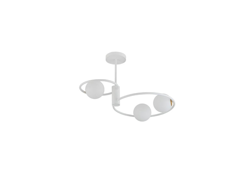 Evan Steel Ceiling Light - White