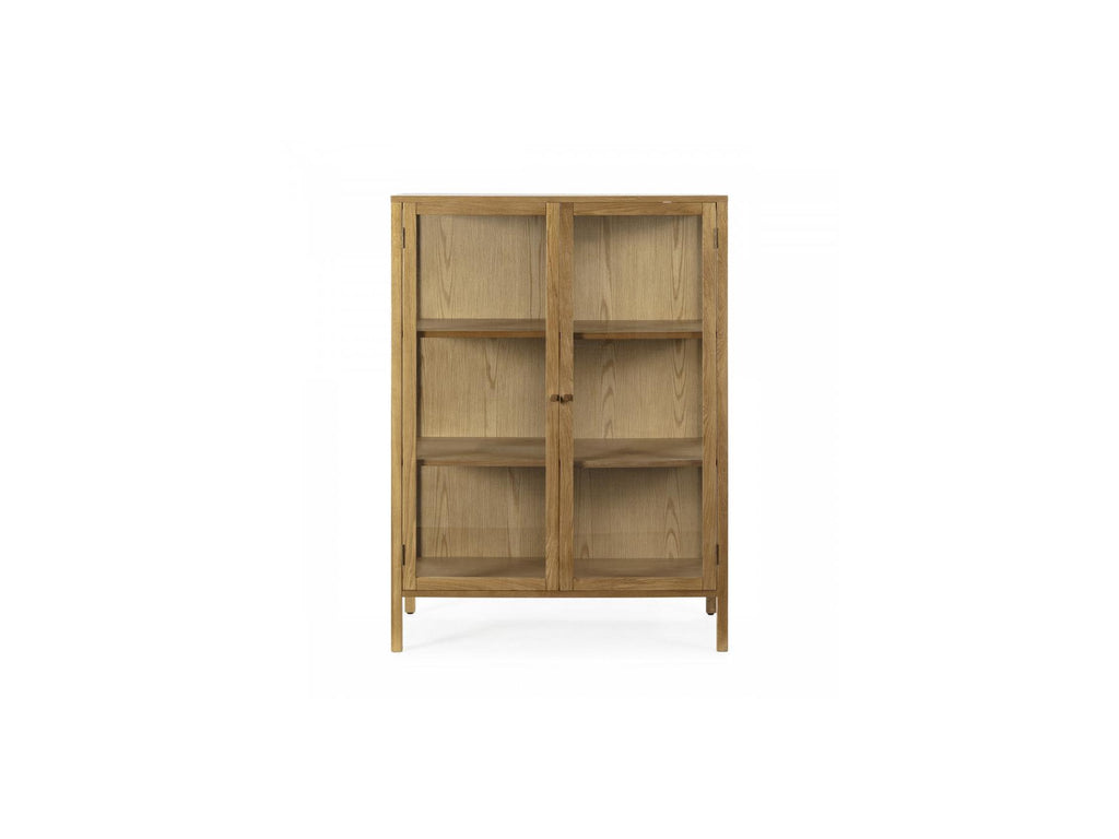 Carmen - Tall 2-Door Sideboard - Solid Oak Veneer