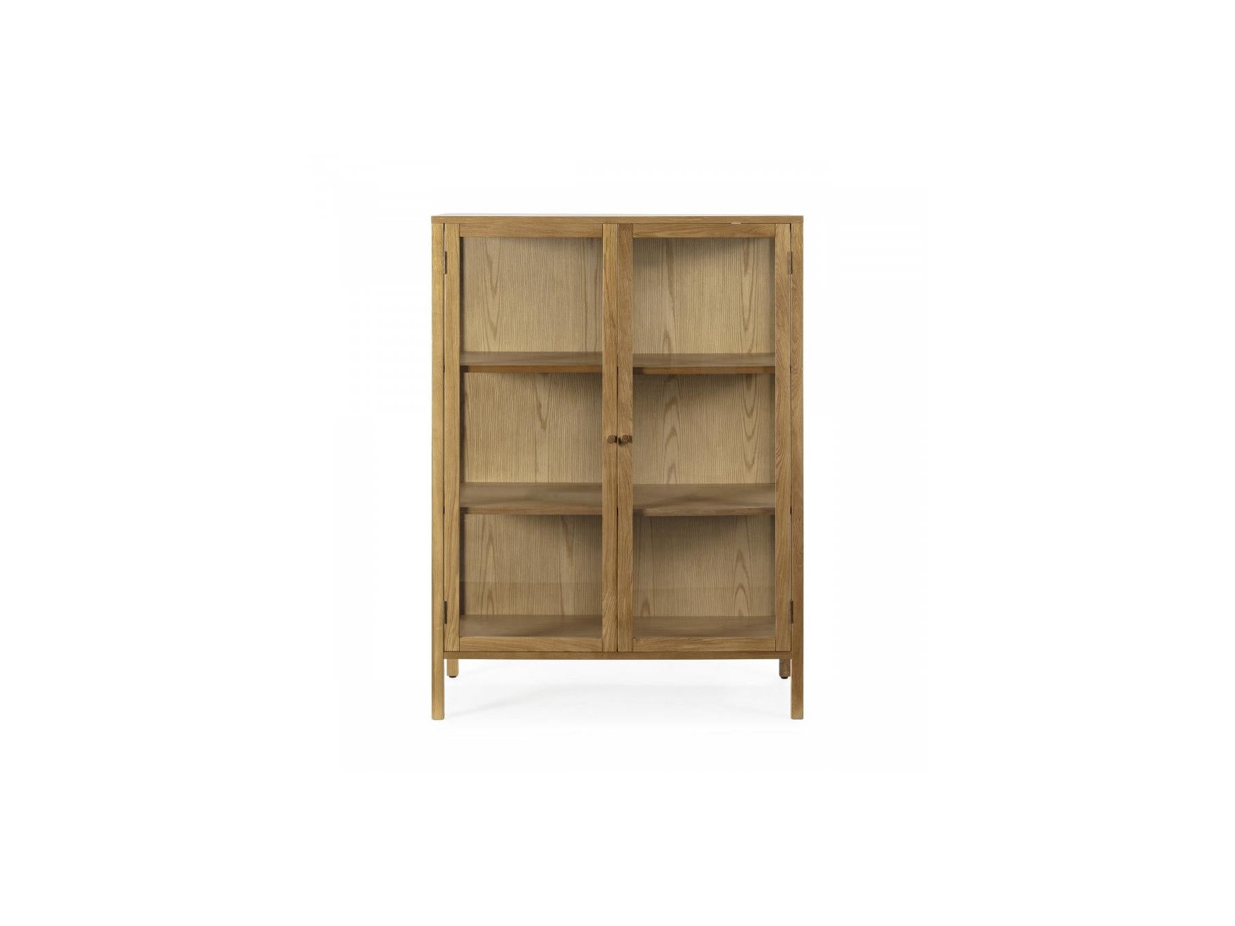 Carmen - Tall 2-Door Sideboard - Solid Oak Veneer