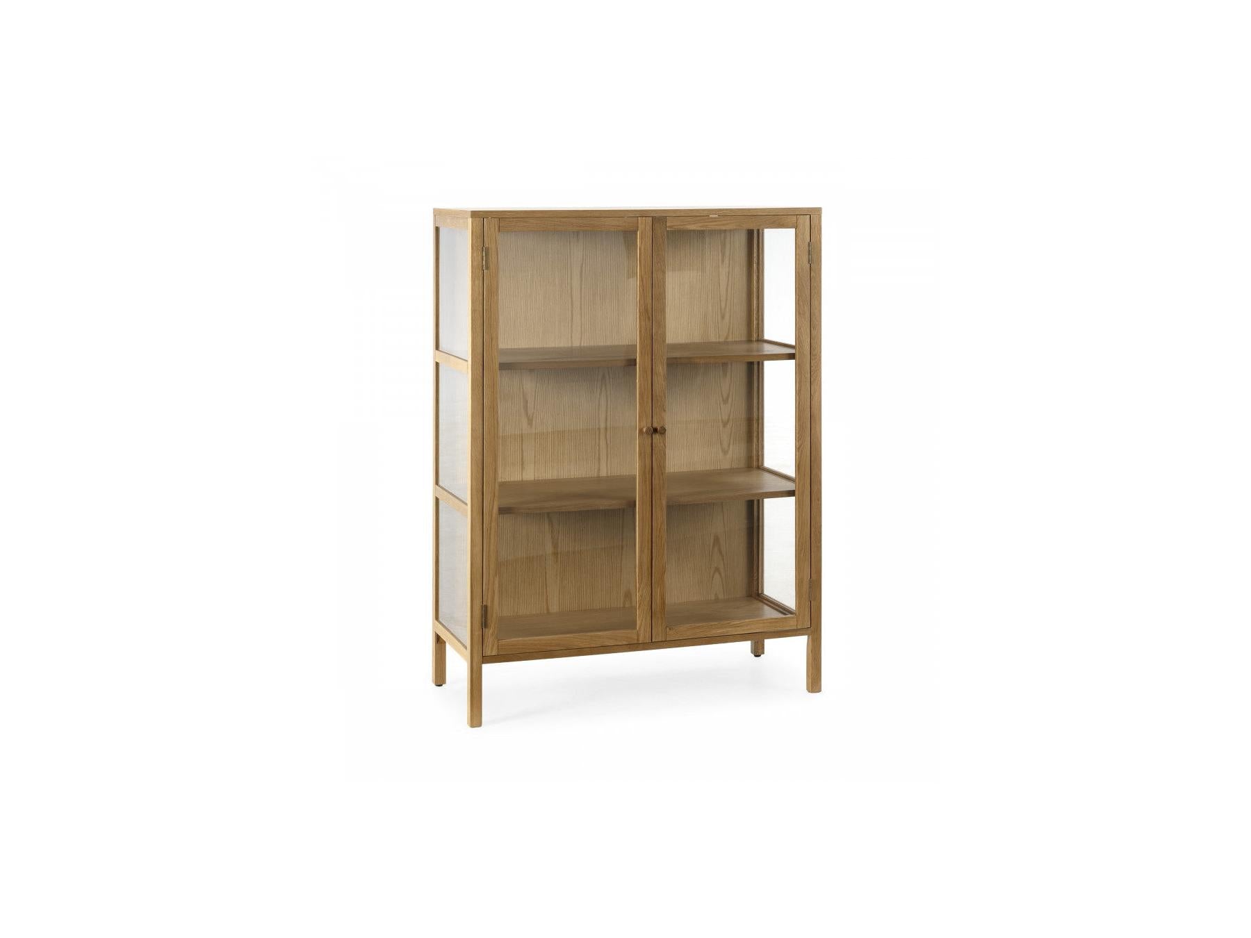Carmen - Tall 2-Door Sideboard - Solid Oak Veneer