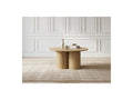 Lucia - Table Basse Ronde - Placage Chêne Massif