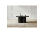 Lucia - Table Basse Ronde - Placage Chêne Massif