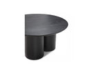 Lucia - Table Basse Ronde - Placage Chêne Massif