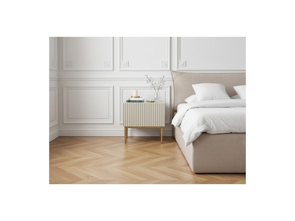 Kasha - Lot De 2 Chevets Tiroir - Pieds Or