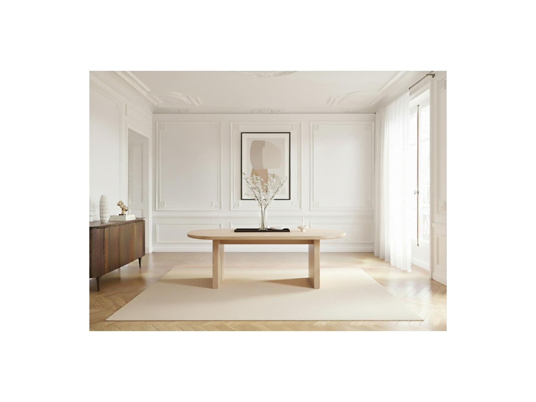 Pablo - Table À Manger Ovale - Placage Noyer