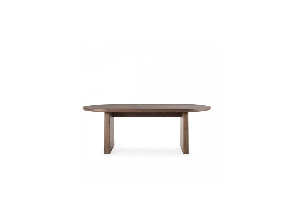 Pablo - Table À Manger Ovale - Placage Noyer