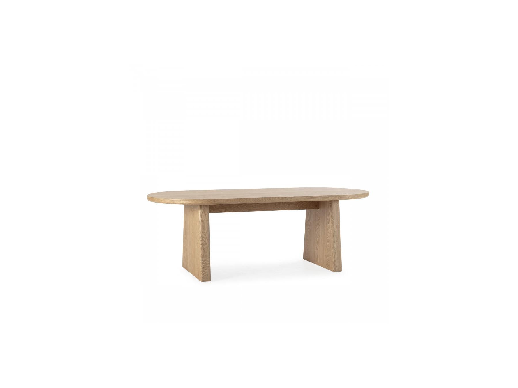Pablo - Table À Manger Ovale - Placage Noyer