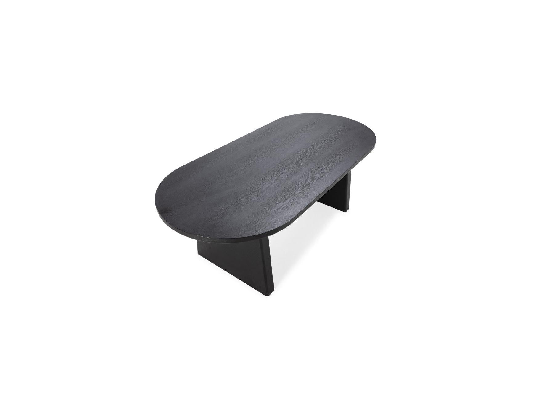 Pablo - Table À Manger Ovale - Placage Noyer