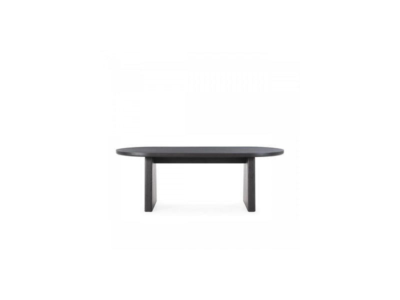 Pablo - Mesa de comedor ovalada - Chapa de nogal