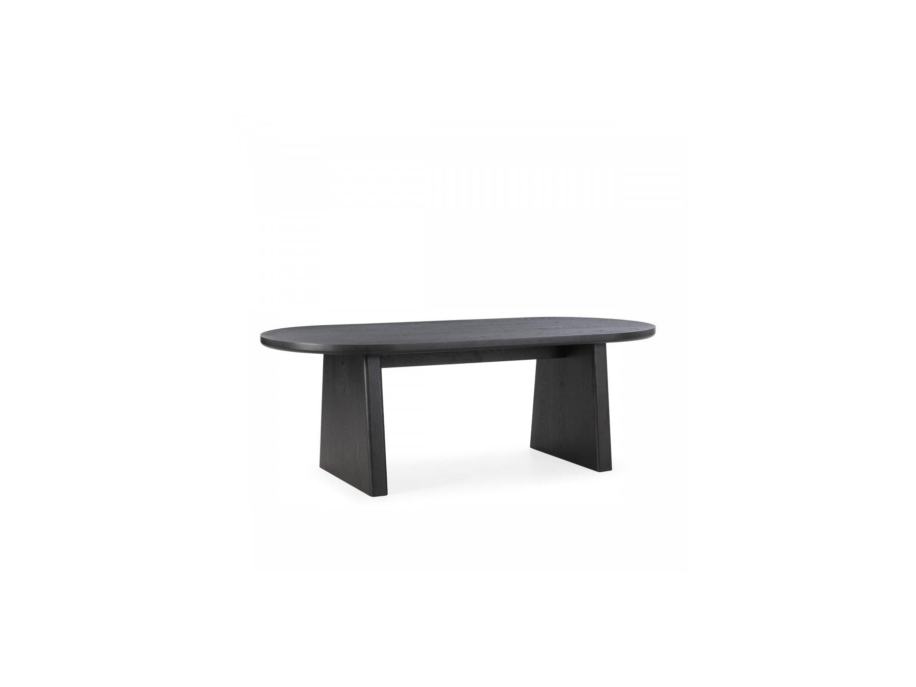 Pablo - Table À Manger Ovale - Placage Noyer