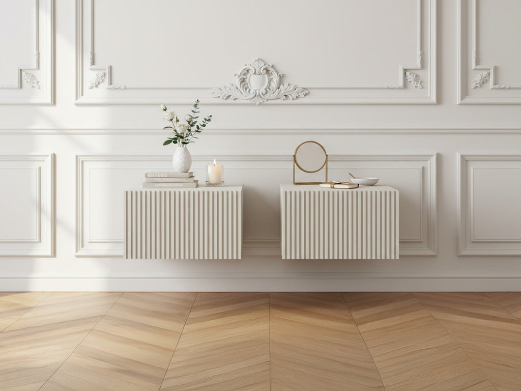 Kasha - Lot De 2 Chevets Tiroir Suspendu