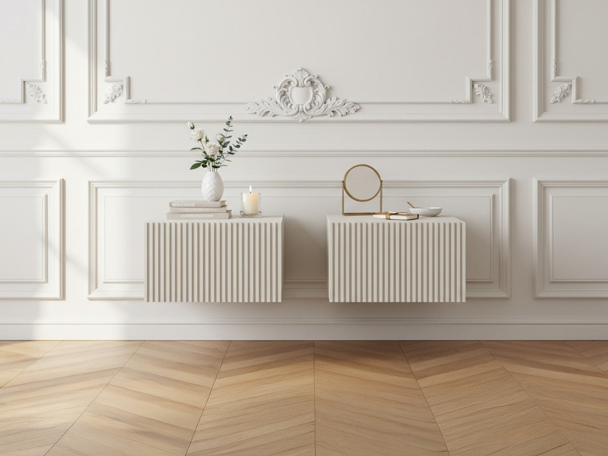 Kasha - Lot De 2 Chevets Tiroir Suspendu