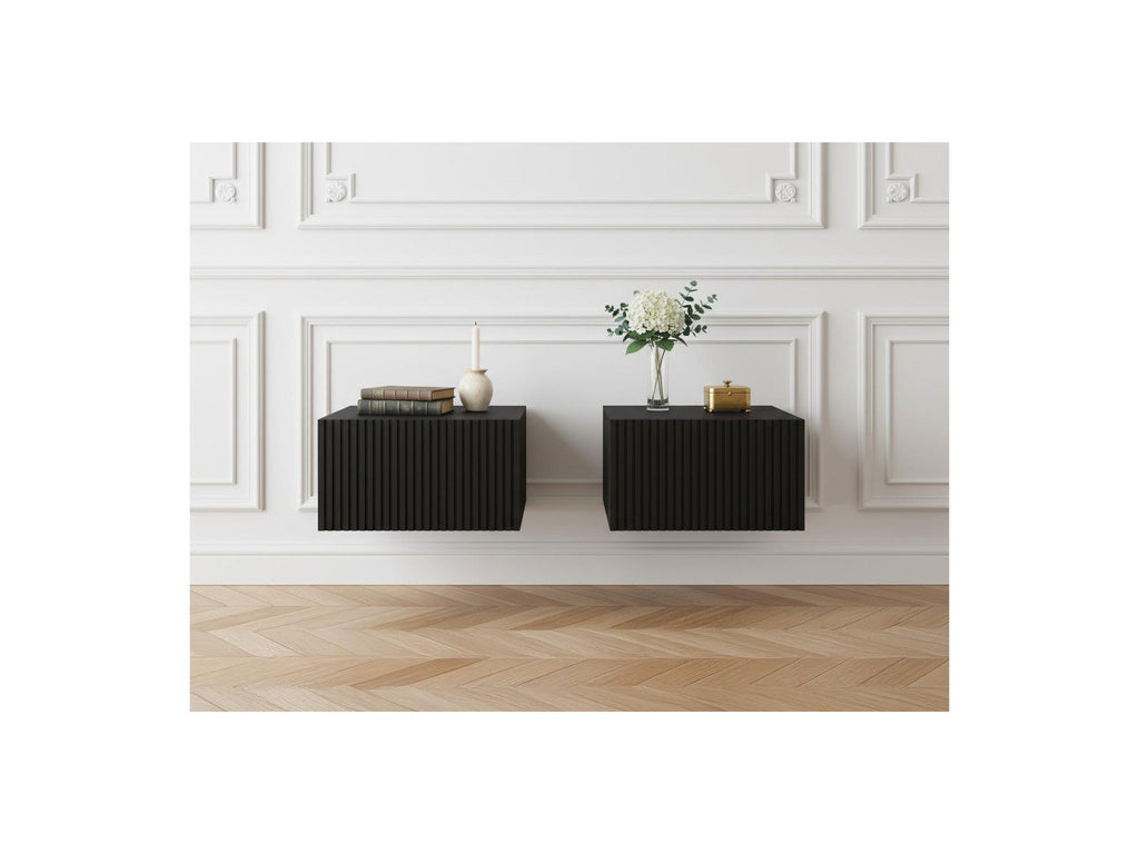 Kasha - Lot De 2 Chevets Tiroir Suspendu