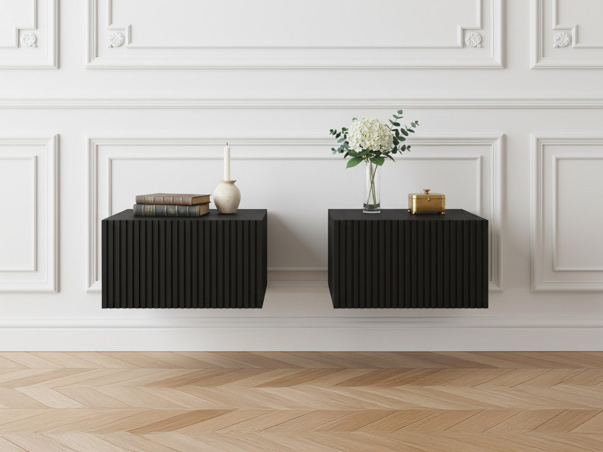 Kasha - Lot De 2 Chevets Tiroir Suspendu