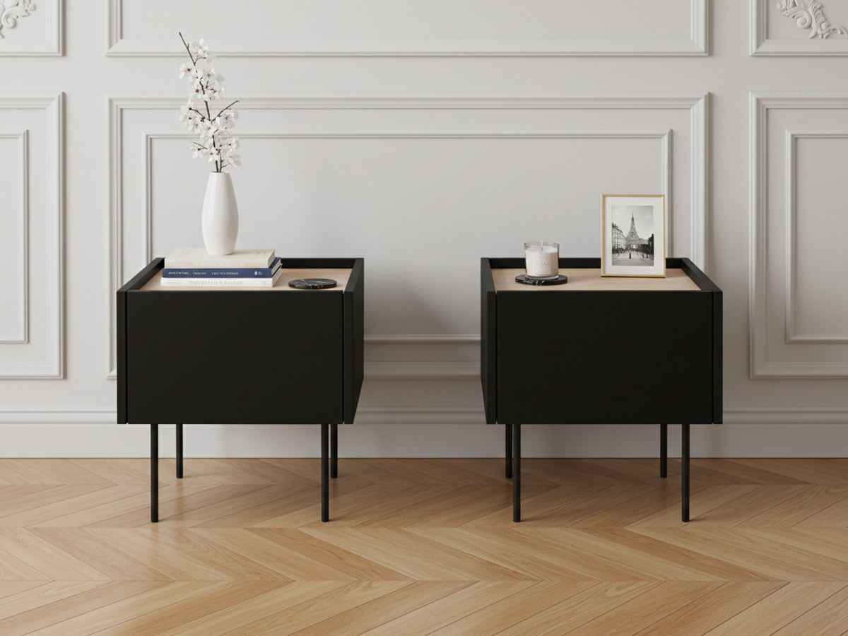 Atlas - Lot De 2 Chevets 1 Tiroir