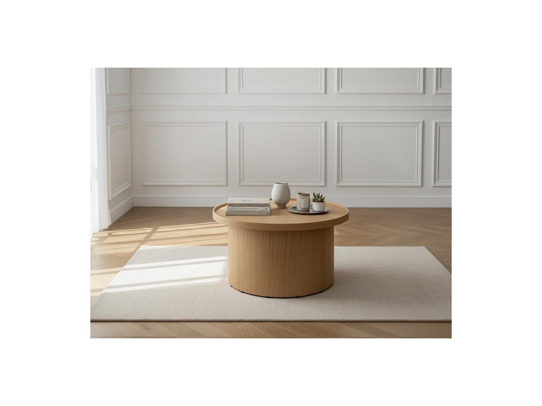 Castellane - Coffee Table - Solid Oak Veneer