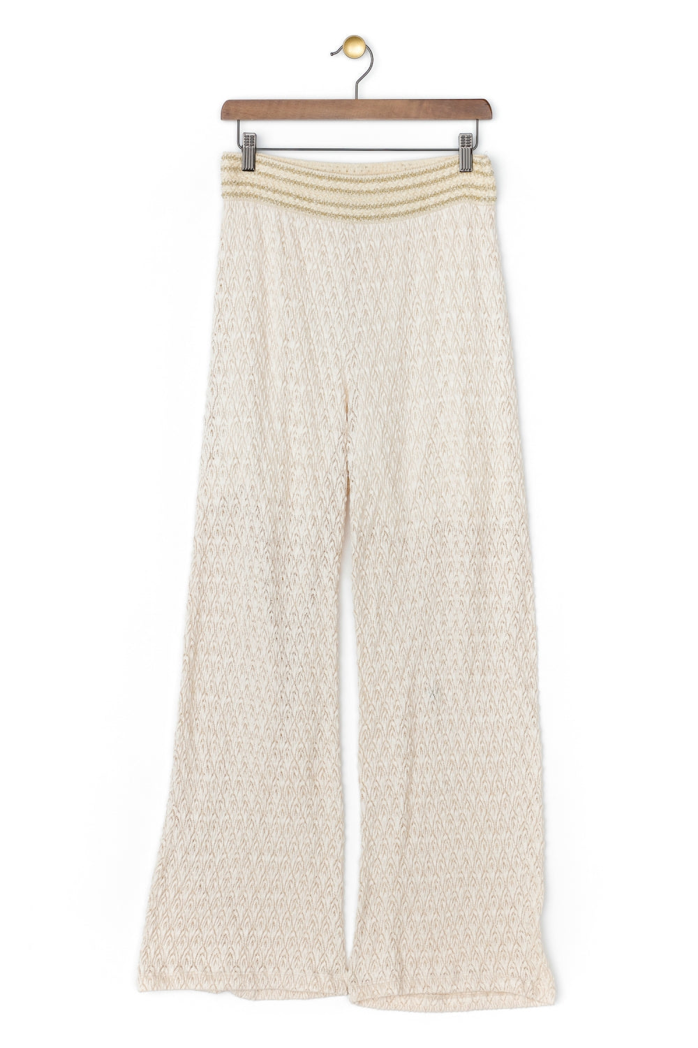 The Mélanie Beige Lace Pants