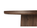 Pablo - Set - With Oval Walnut Veneer Dining Table + Tanya Textured Fabric Chairs - Set of 4 Chairs