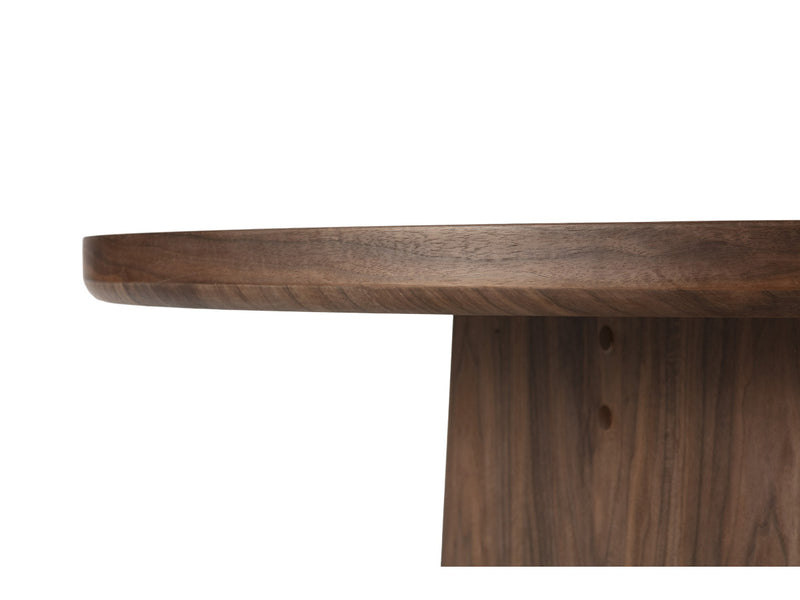 Pablo - Set - With Oval Walnut Veneer Dining Table + Tanya Textured Fabric Chairs - Set of 4 Chairs