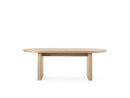 Pablo - Set - With Oval Walnut Veneer Dining Table + Tanya Textured Fabric Chairs - Set of 4 Chairs