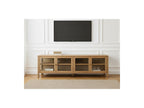 Carmen - 4-Door TV Unit - Solid Oak Veneer