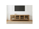 Carmen - 4 Door TV Unit - Solid Oak Veneer