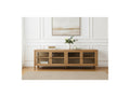 Carmen - 4-Door TV Unit - Solid Oak Veneer
