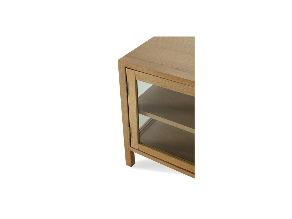 Carmen - 4-Door TV Unit - Solid Oak Veneer