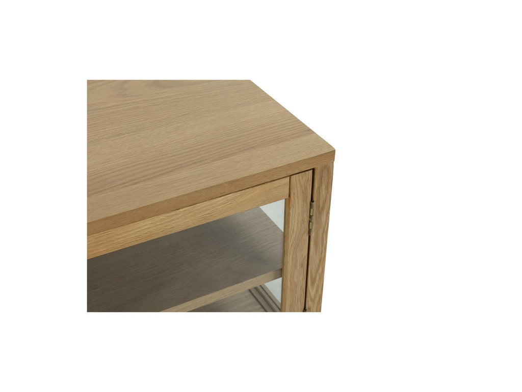 Carmen - 4-Door TV Unit - Solid Oak Veneer