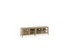 Carmen - 4-Door TV Unit - Solid Oak Veneer